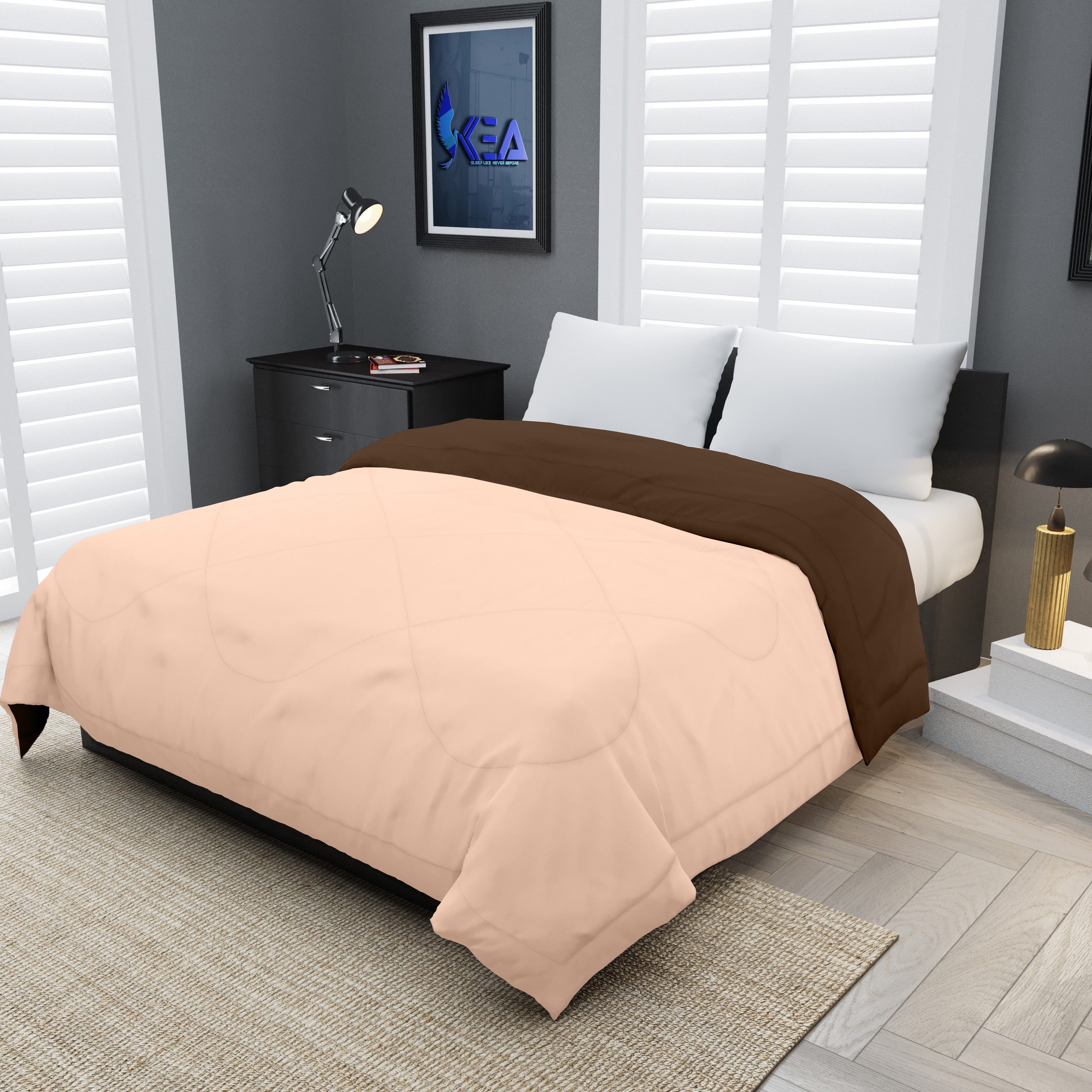 Solid Double Comforter for Mild Winter-image-49