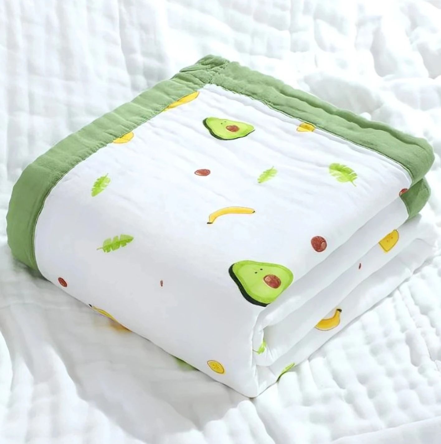 Printed Crib, Single Swaddling Baby Blanket for All Season-image-21