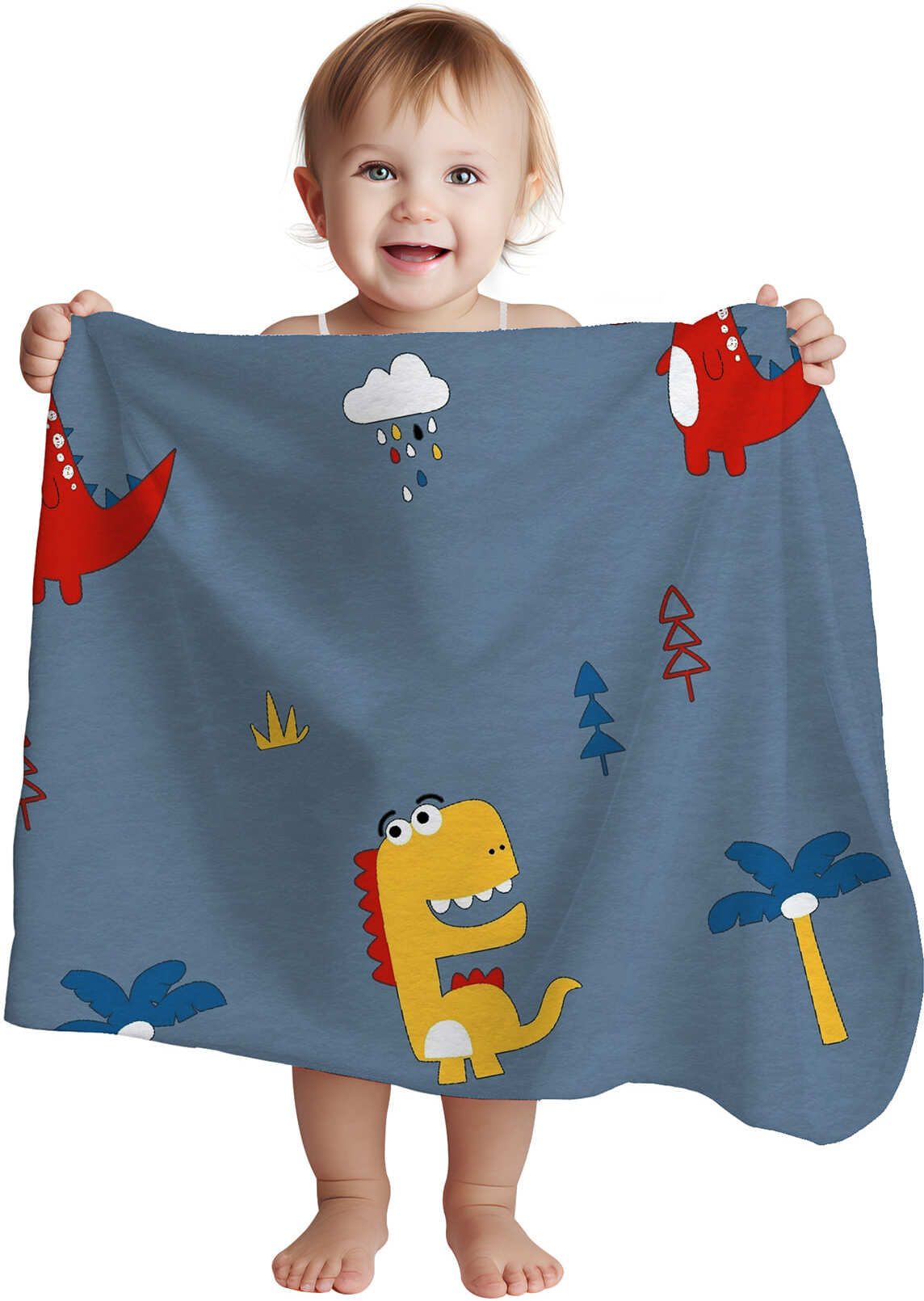 Printed Single Crib Baby Blanket for AC Room