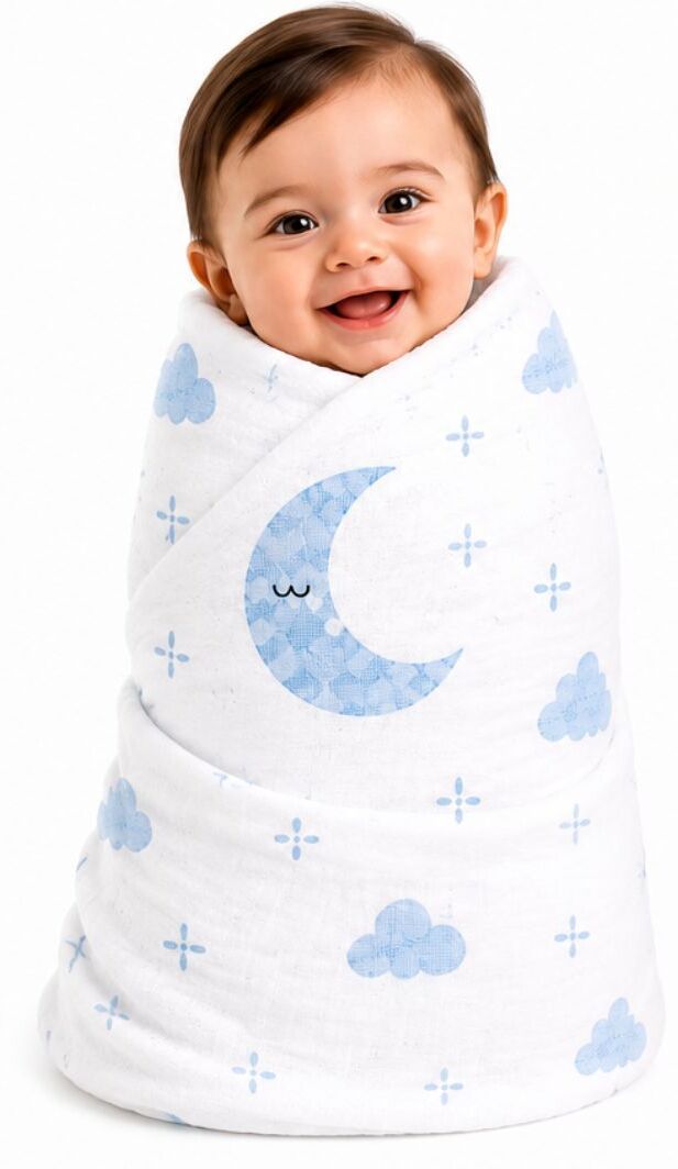 vioraa baby Printed Crib Swaddling Baby Blanket for All Season-picture-29