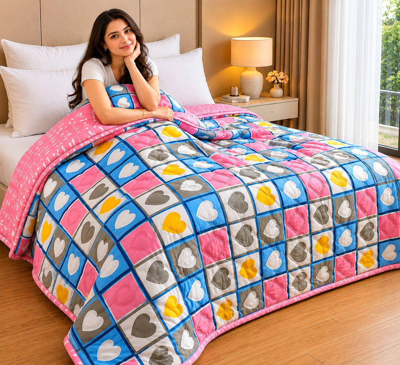 tindler knots Printed Double Comforter for AC Room-picture-6