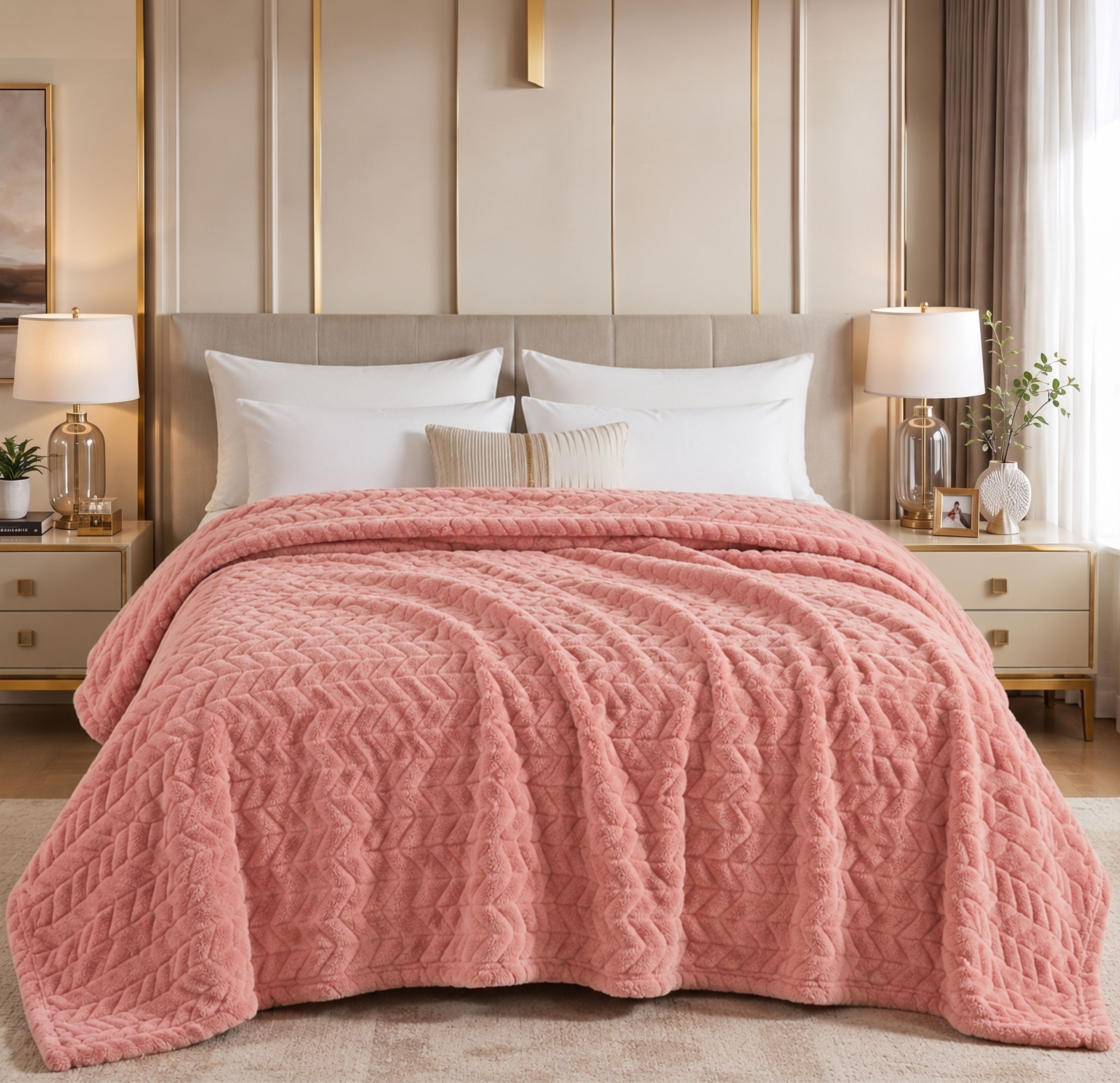 Solid Double AC Blanket for All Season-image-38