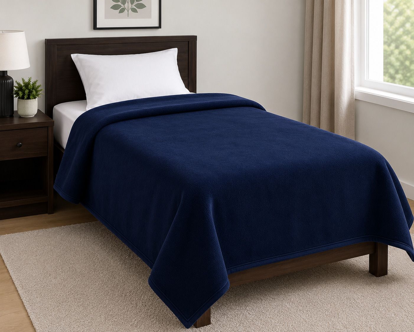 Solid Single Woollen Blanket for Heavy Winter-image-32