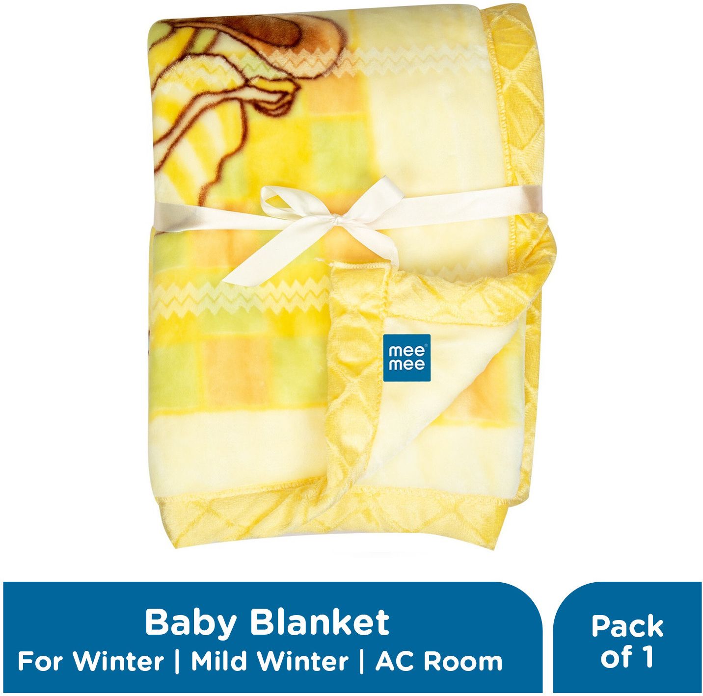meemee Printed Single Crib Baby Blanket for Mild Winter-picture-15