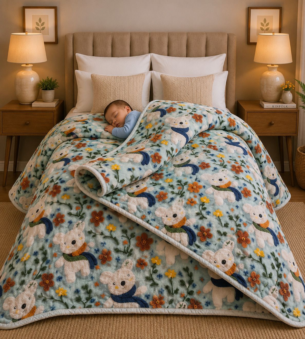 tindler knots Printed Double Comforter for AC Room-picture-16