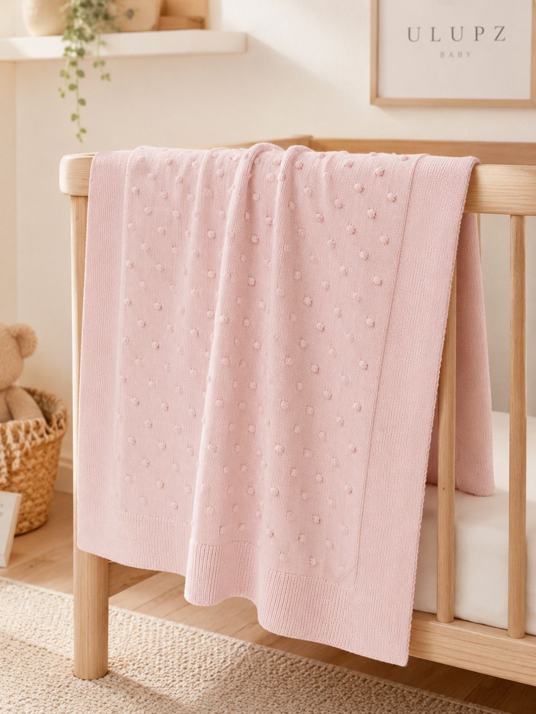 Solid Crib Crib Baby Blanket for Mild Winter-image-48