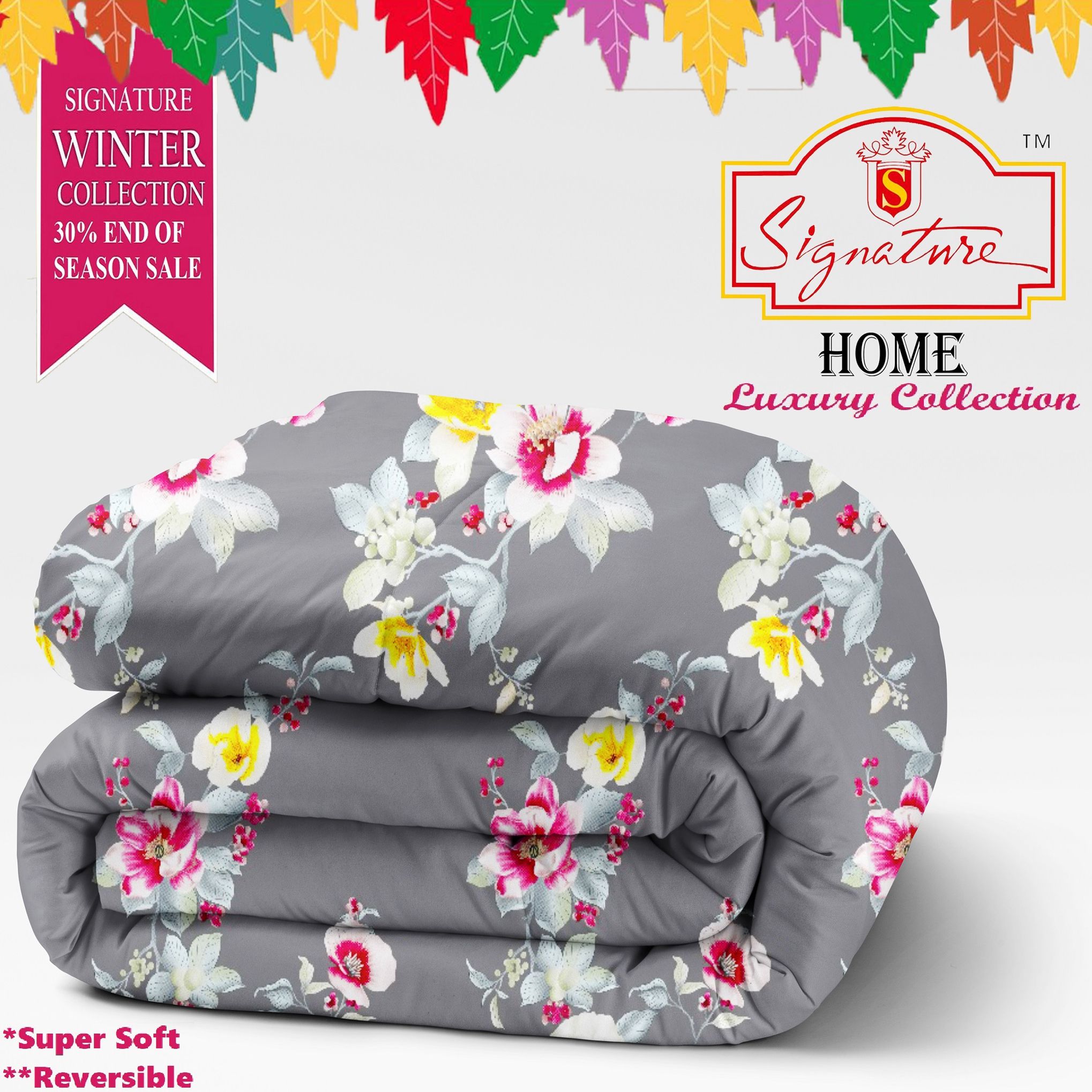 signature Floral Double Comforter for AC Room-picture-12