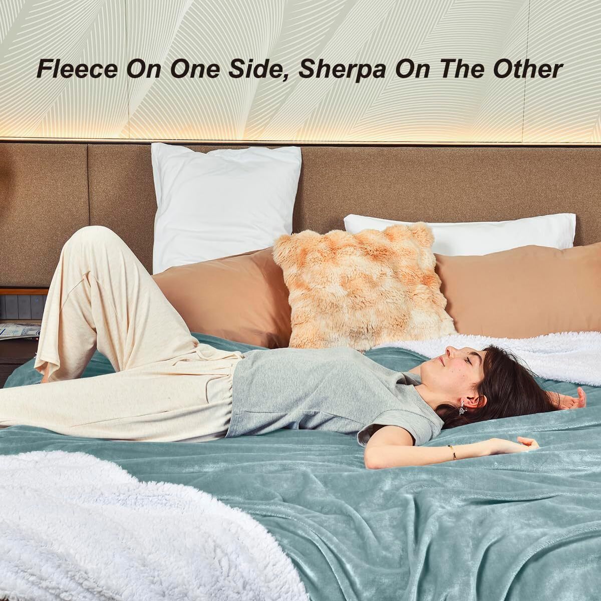 Solid Crib Sherpa Blanket for Heavy Winter