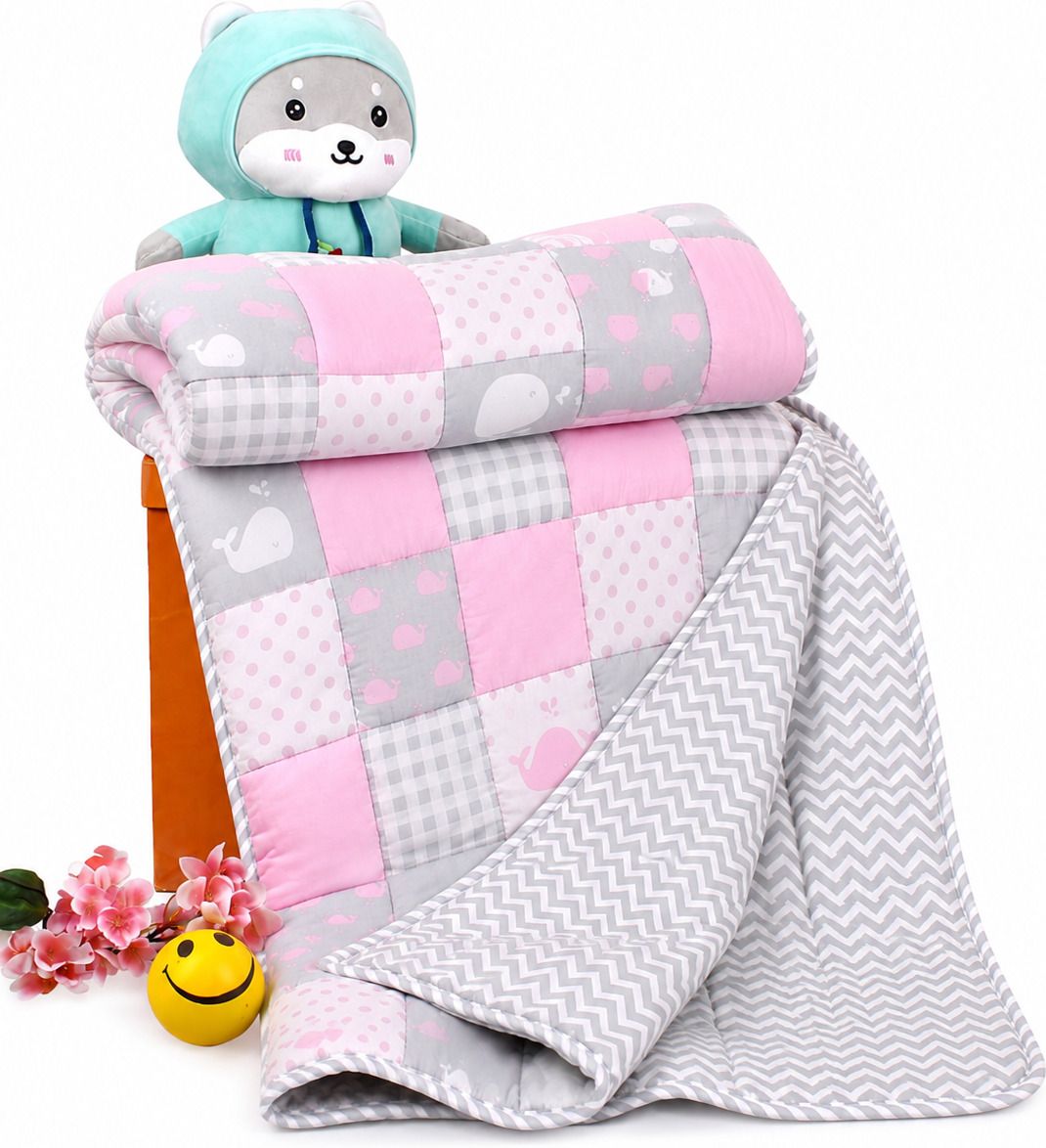 vidhut Printed Crib Crib Baby Blanket for Mild Winter-picture-10