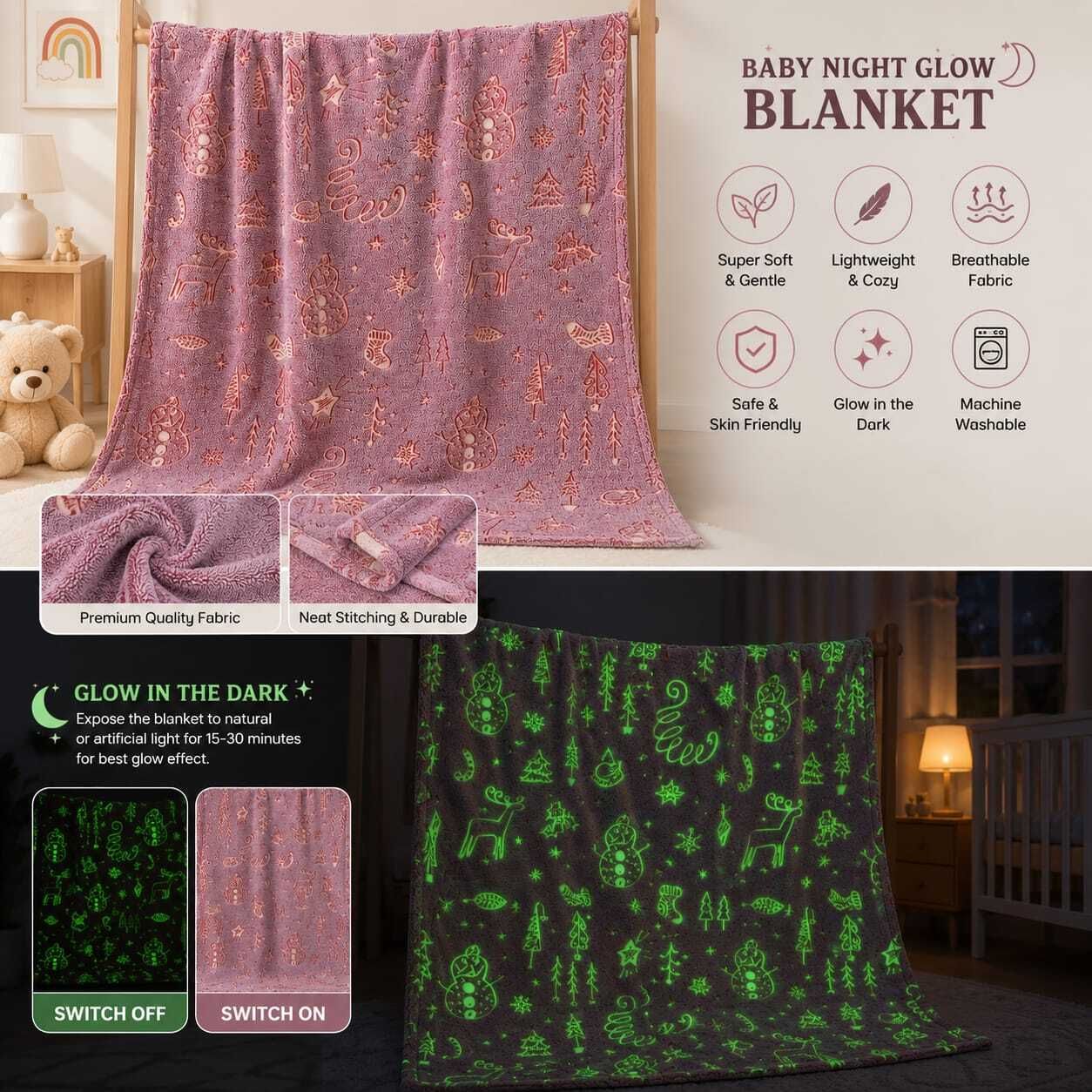 baby holic Self Design Queen AC Blanket for Mild Winter-picture-25