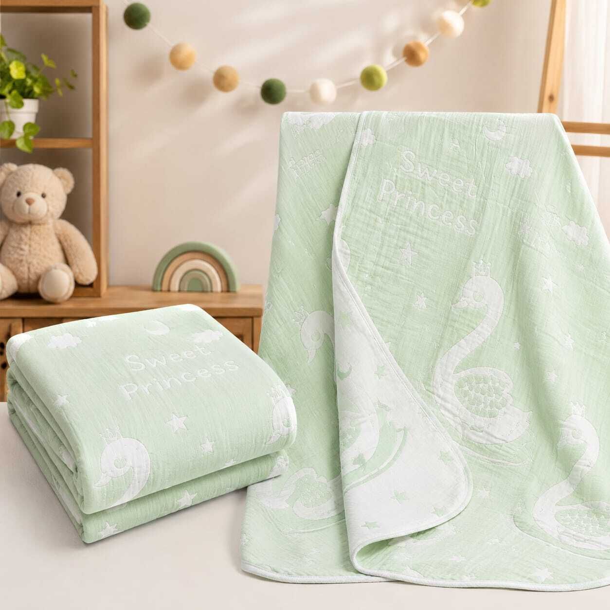 baby holic Self Design Crib AC Blanket for AC Room-picture-29