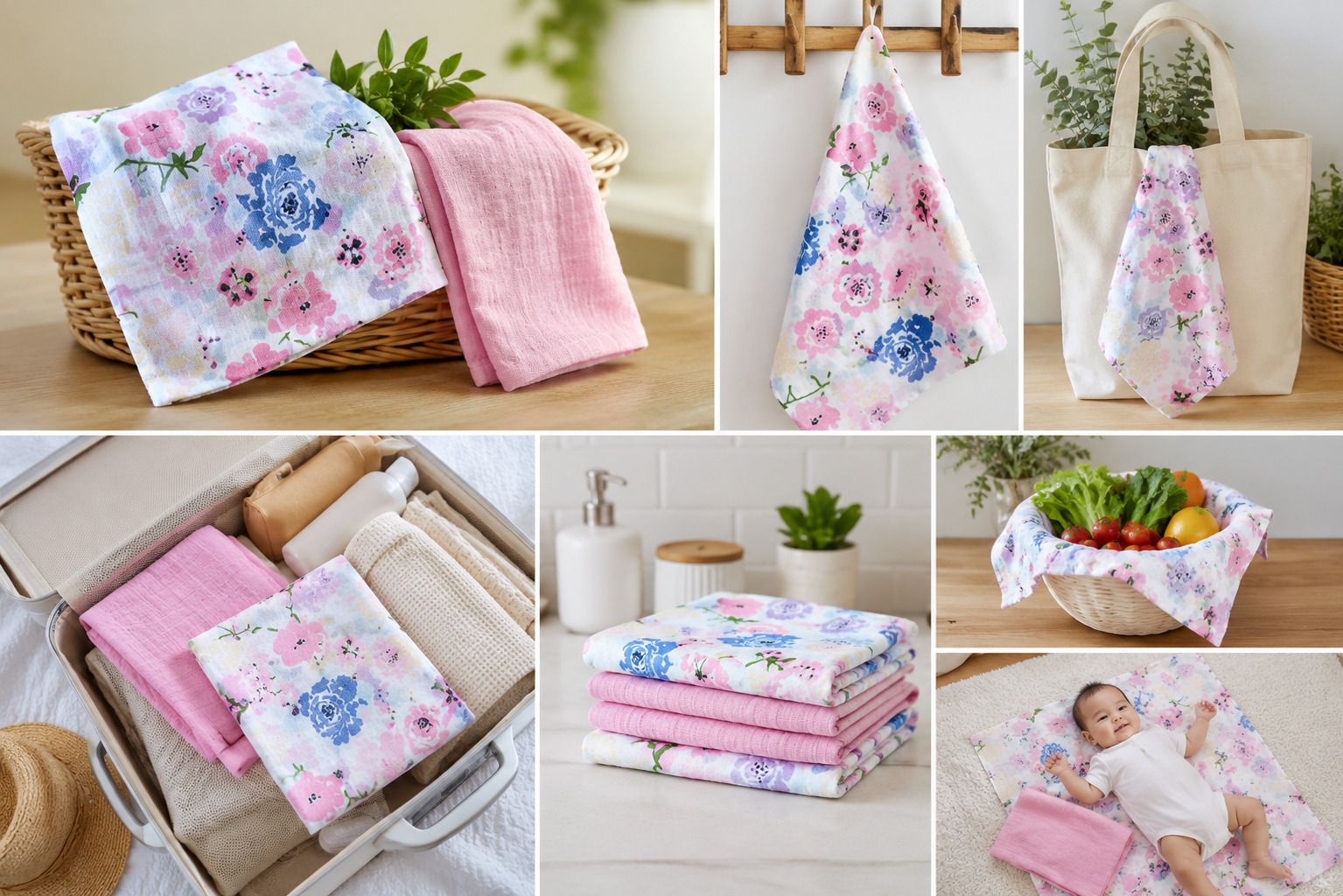 riyaawearz 3D Printed, Solid, Self Design, Floral Crib, Queen Baby Sleep Sack for All Season-picture-27
