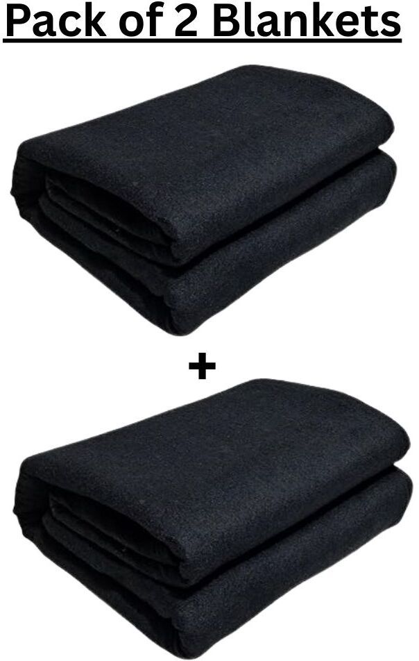 Solid Single Woollen Blanket for Heavy Winter-image-49