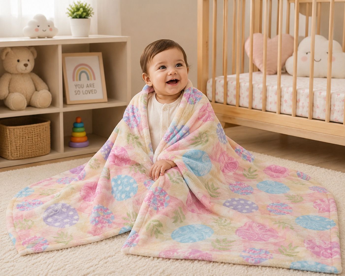 trivantrahomes Printed Crib AC Blanket for AC Room-picture-27
