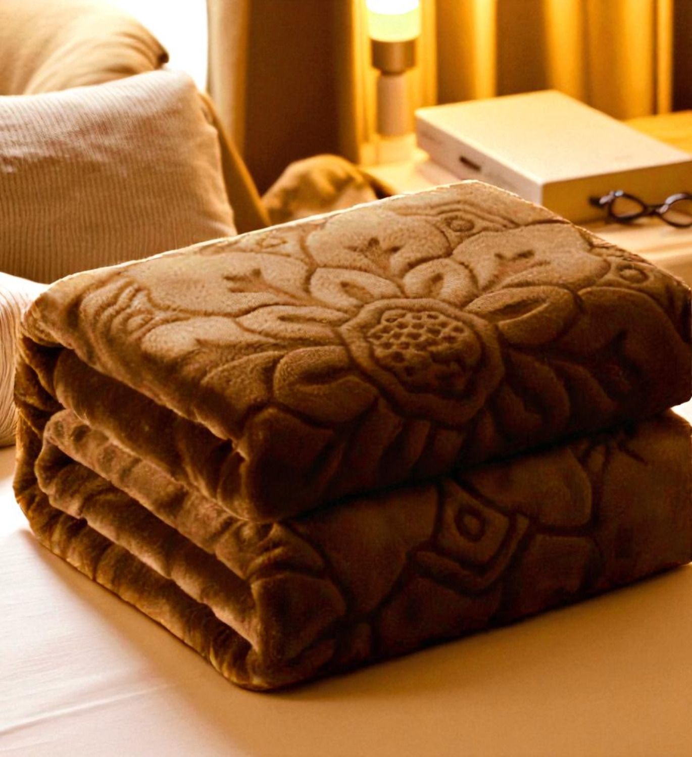 swikon star Self Design Double Woollen Blanket for Heavy Winter-picture-18