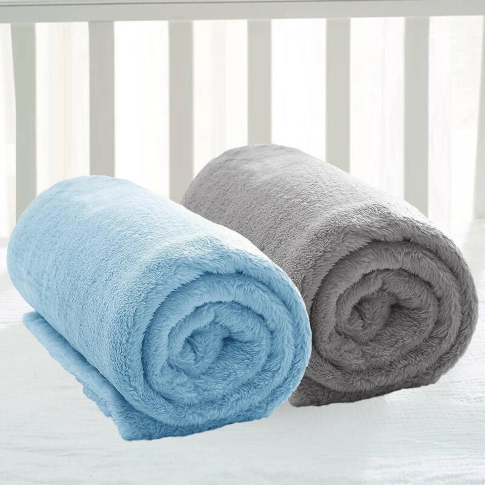 Solid Crib Crib Baby Blanket for Mild Winter-image-24