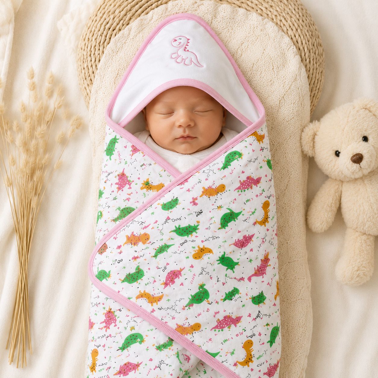 veekly Cartoon Crib Hooded Baby Blanket for Mild Winter-picture-20