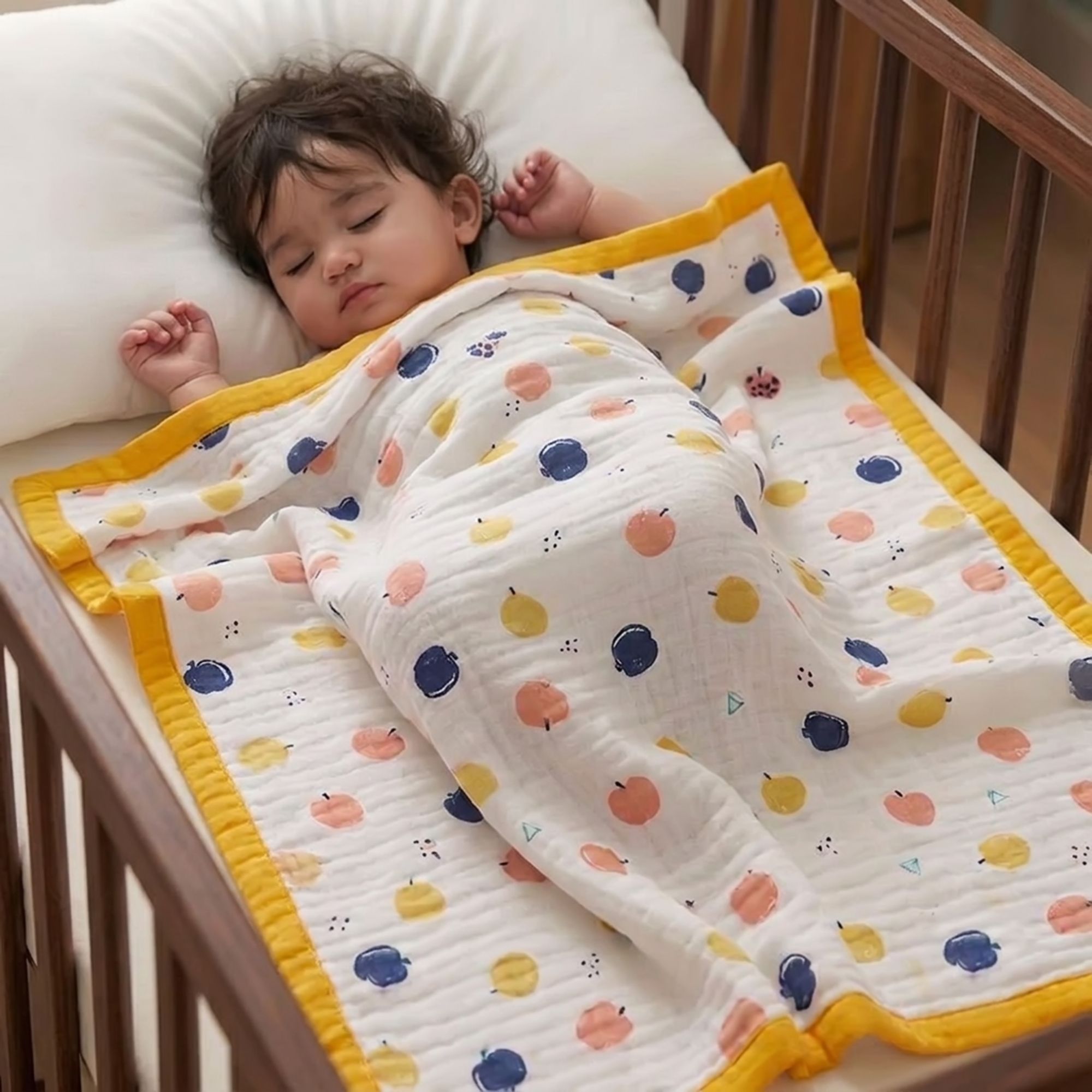desyn Printed Crib Swaddling Baby Blanket for All Season-picture-20
