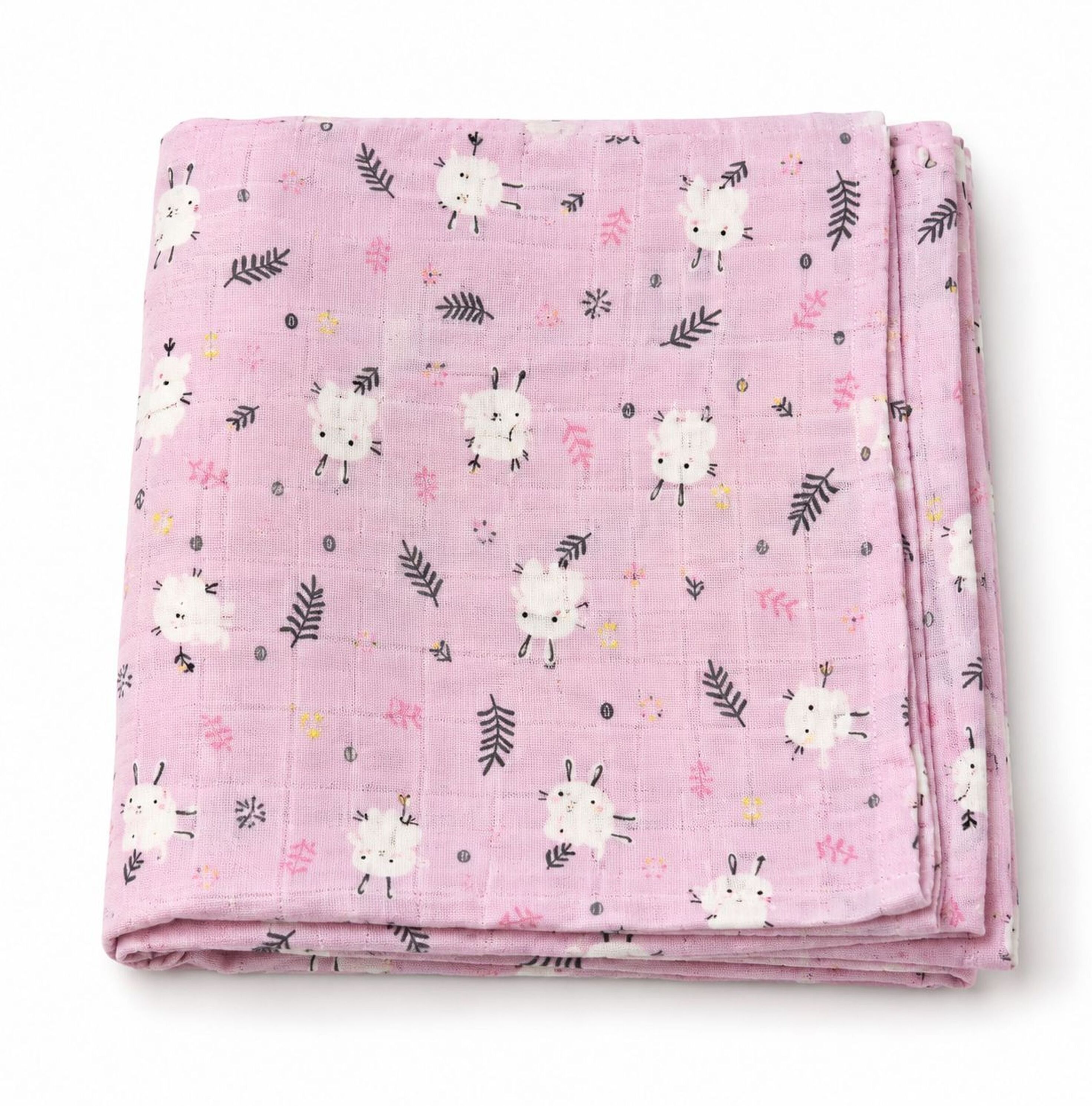 hi mom Printed Single Swaddling Baby Blanket for All Season-picture-25