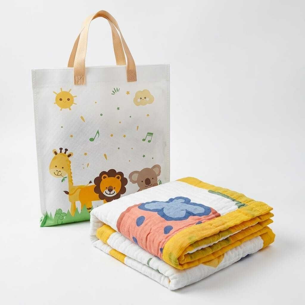 baby holic Printed Crib AC Blanket for All Season-picture-4