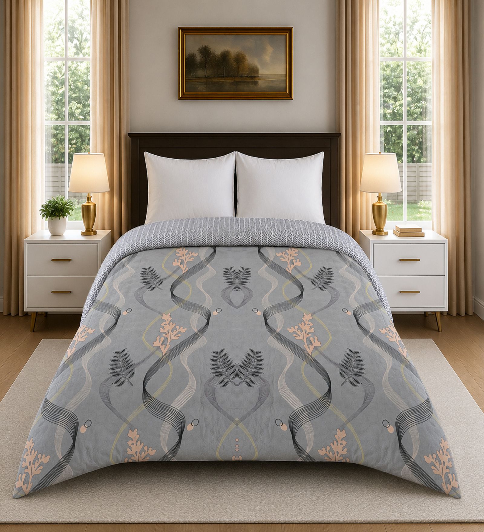 threadwear Floral Double Comforter for AC Room-picture-36