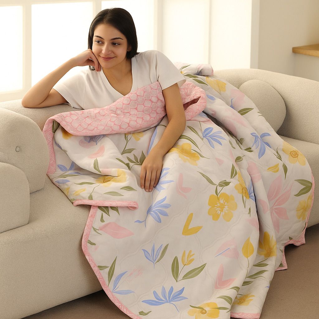 sanju corportion Printed Single Comforter for AC Room-picture-22