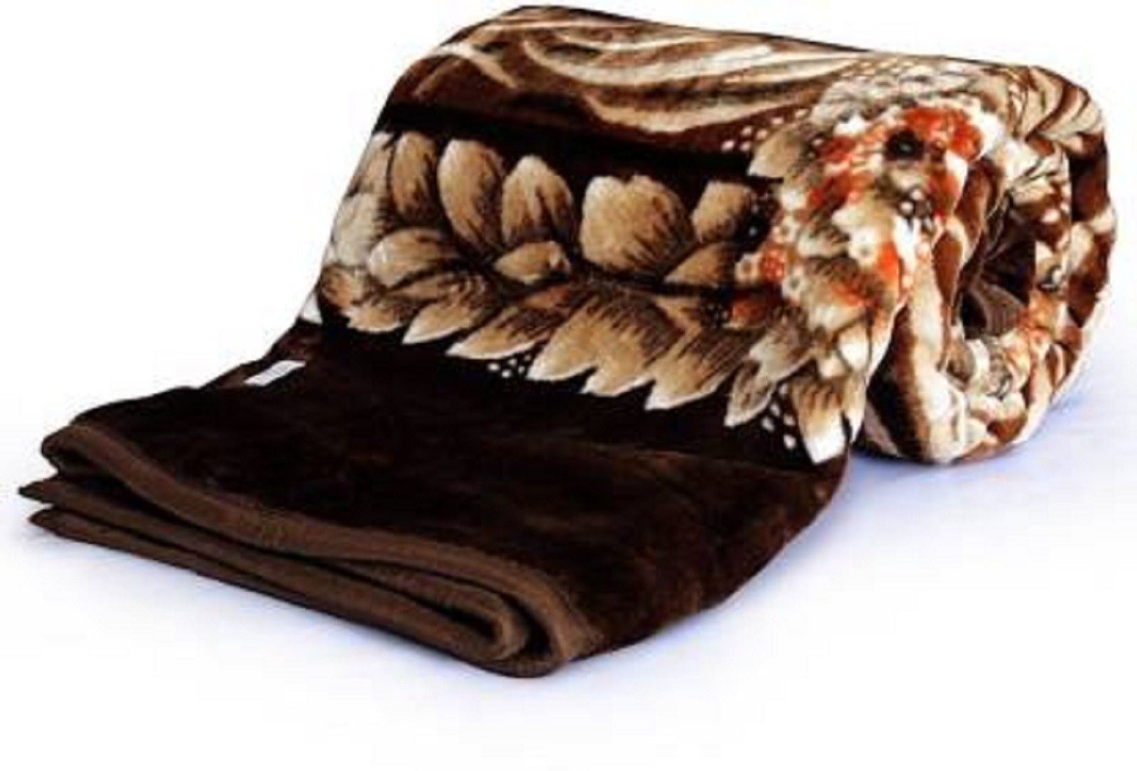 Floral Single Mink Blanket for Heavy Winter-image-10