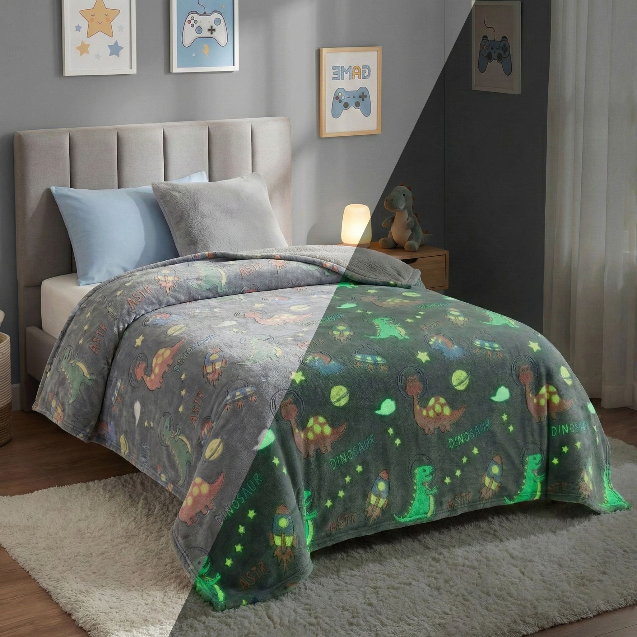 Text Print Queen AC Blanket for AC Room-image-0