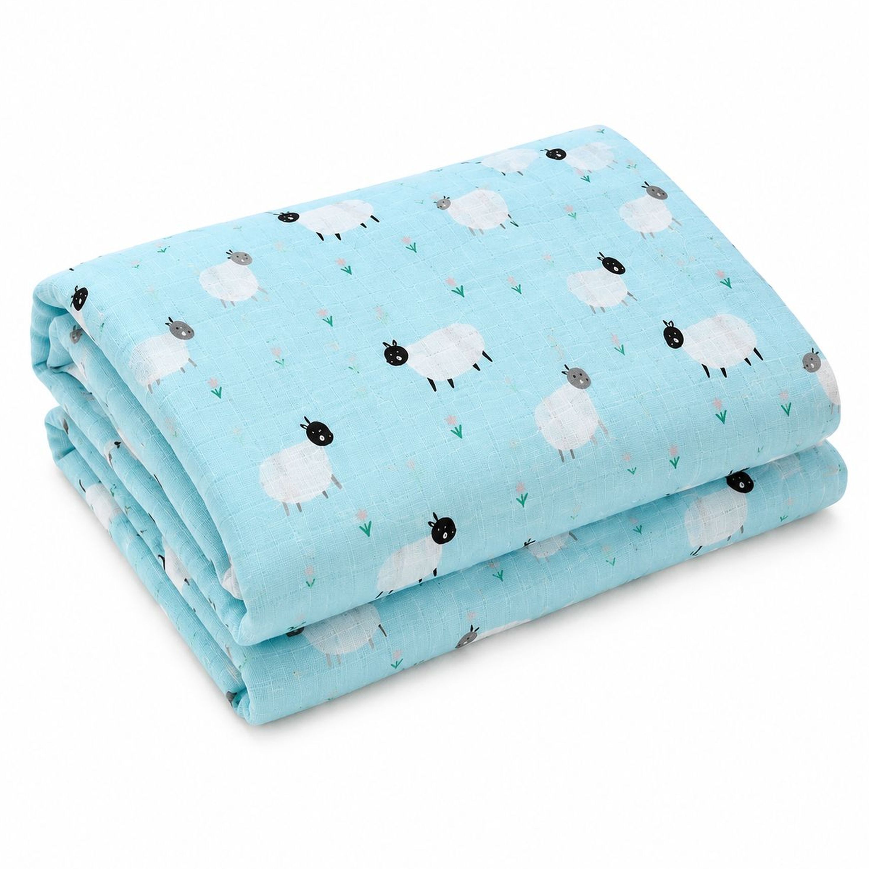 hi mom Printed Single Swaddling Baby Blanket for All Season-picture-32