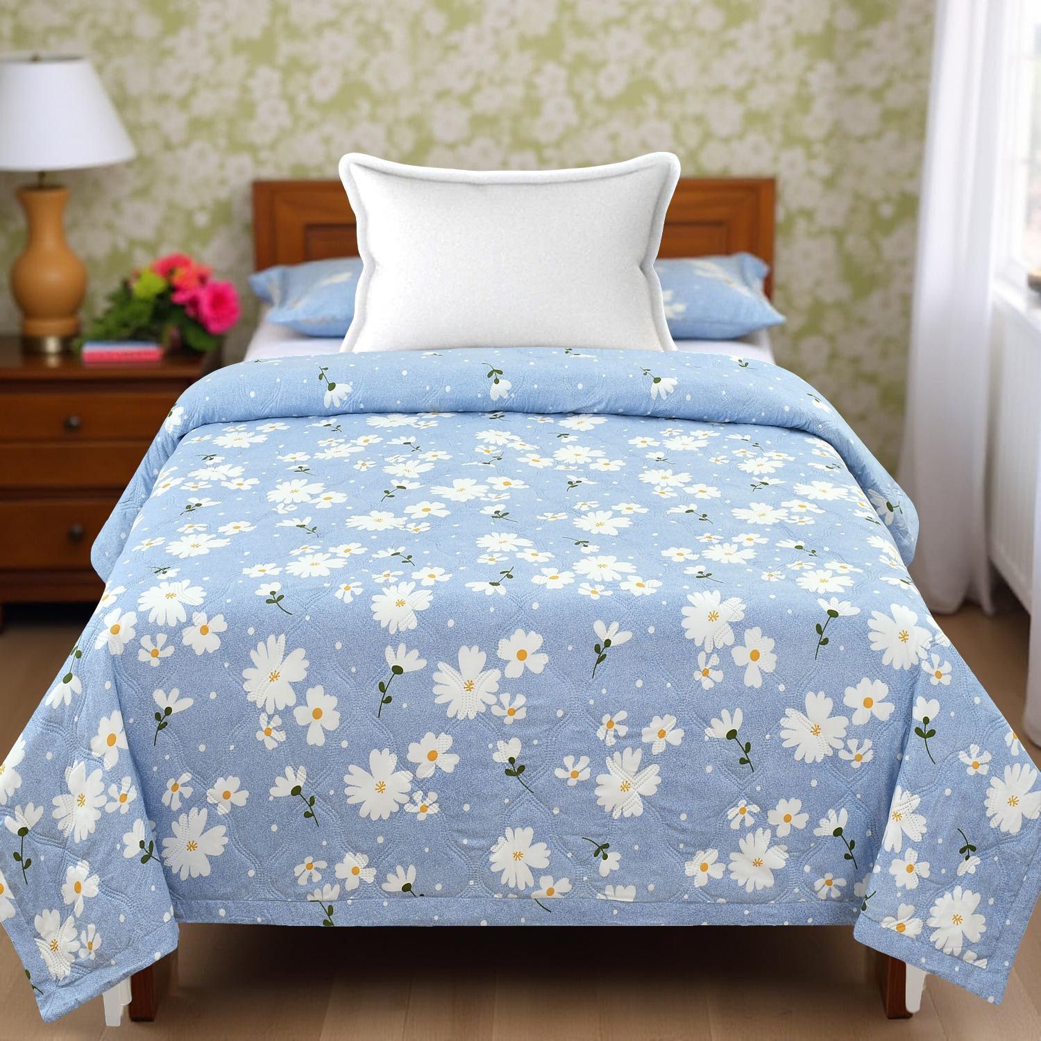 Solid Single AC Blanket for AC Room-image-0