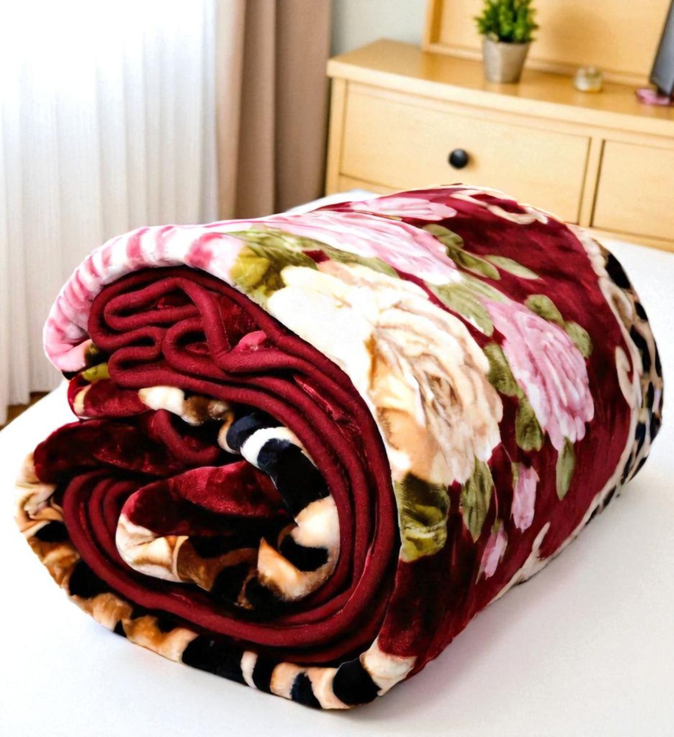 swikon star Self Design Double Woollen Blanket for Heavy Winter-picture-14