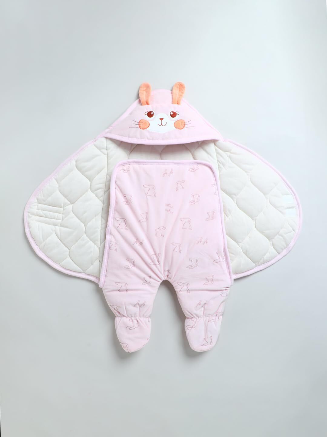meemee 3-in-1 Baby Wrapper & Carry Nest - | Soft & Breathable | Newborn to 6 Months Sleeping Bag-picture-22