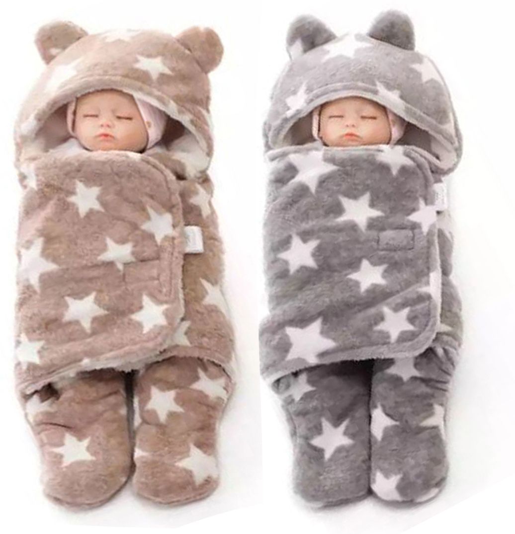 aakriti Printed Single Hooded Baby Blanket for AC Room-picture-28