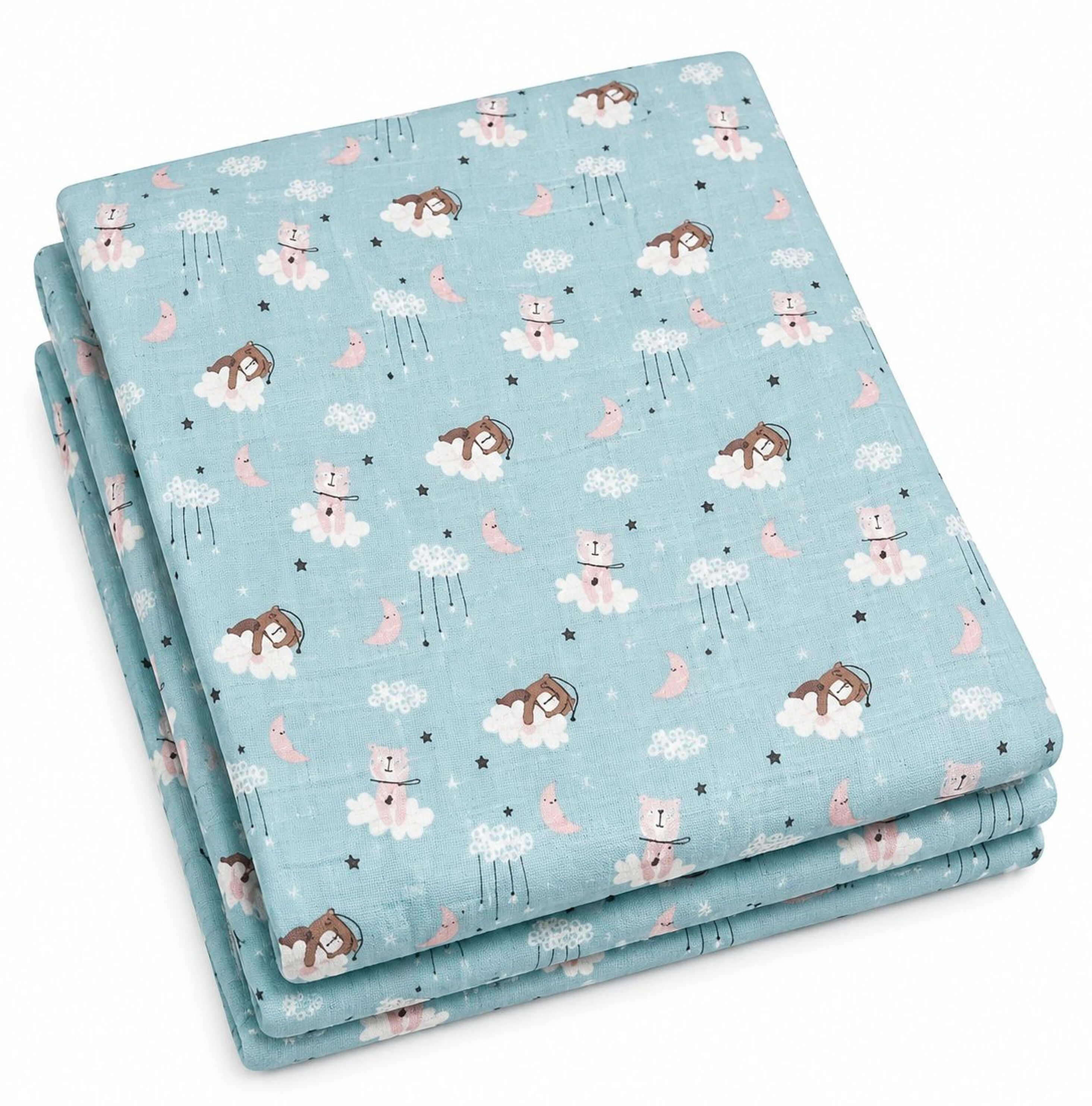 hi mom Printed Single Swaddling Baby Blanket for All Season-picture-29