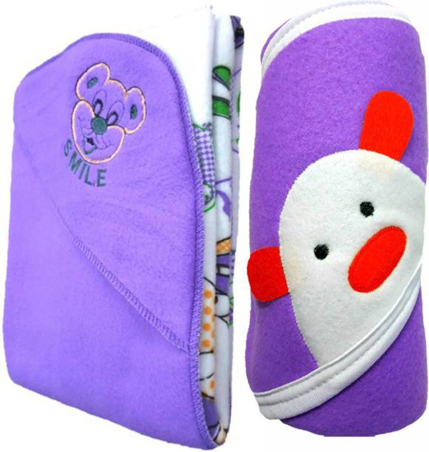 naman Embroidered Crib Hooded Baby Blanket for Heavy Winter-picture-16