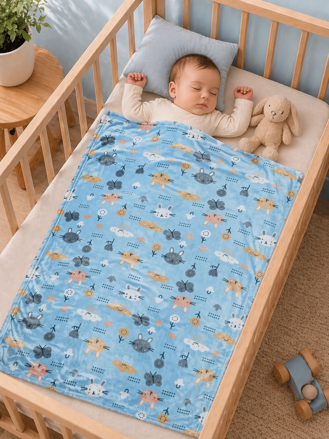 baby zone 3D Printed Crib AC Blanket for All Season-picture-13