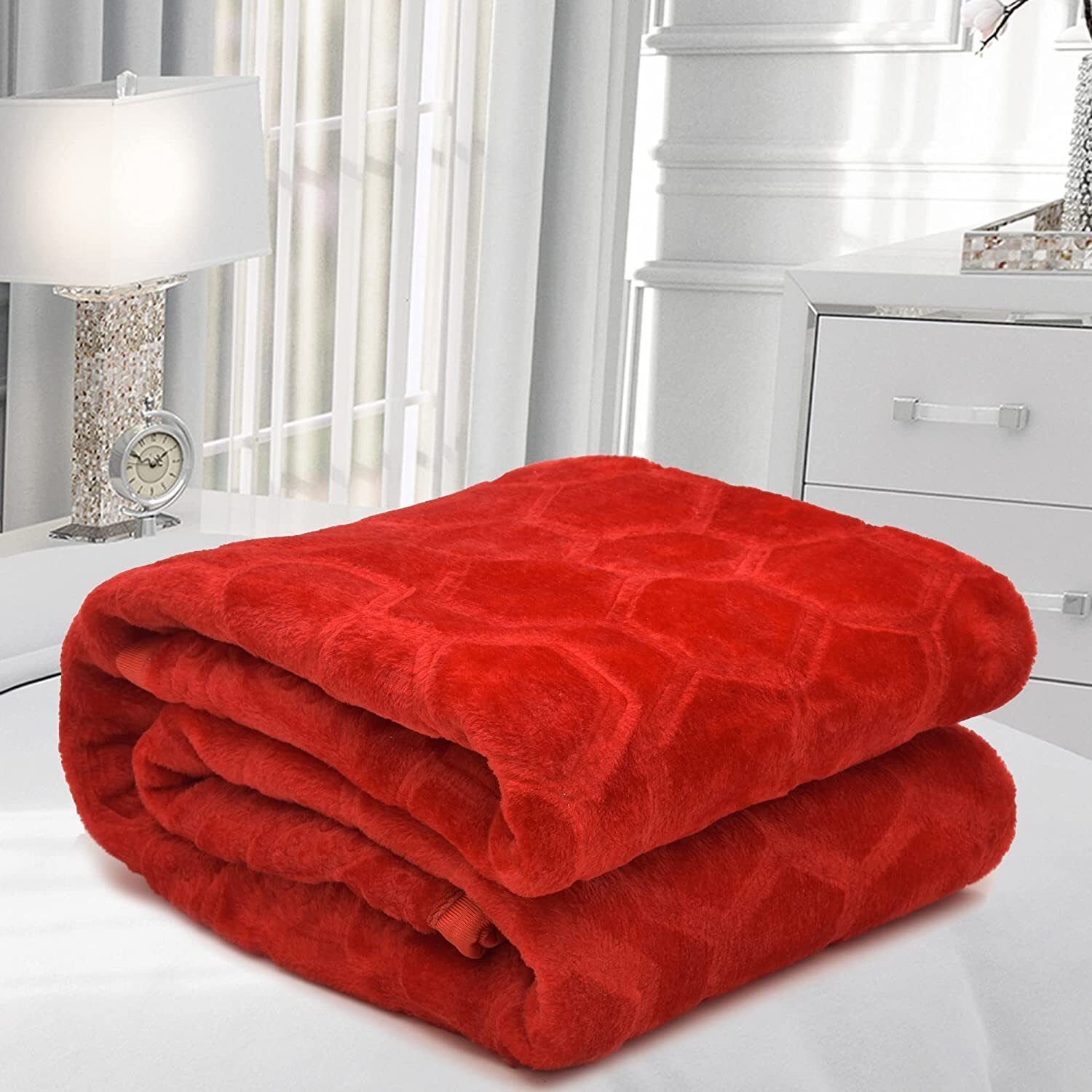 Floral Single Mink Blanket for Heavy Winter-image-12