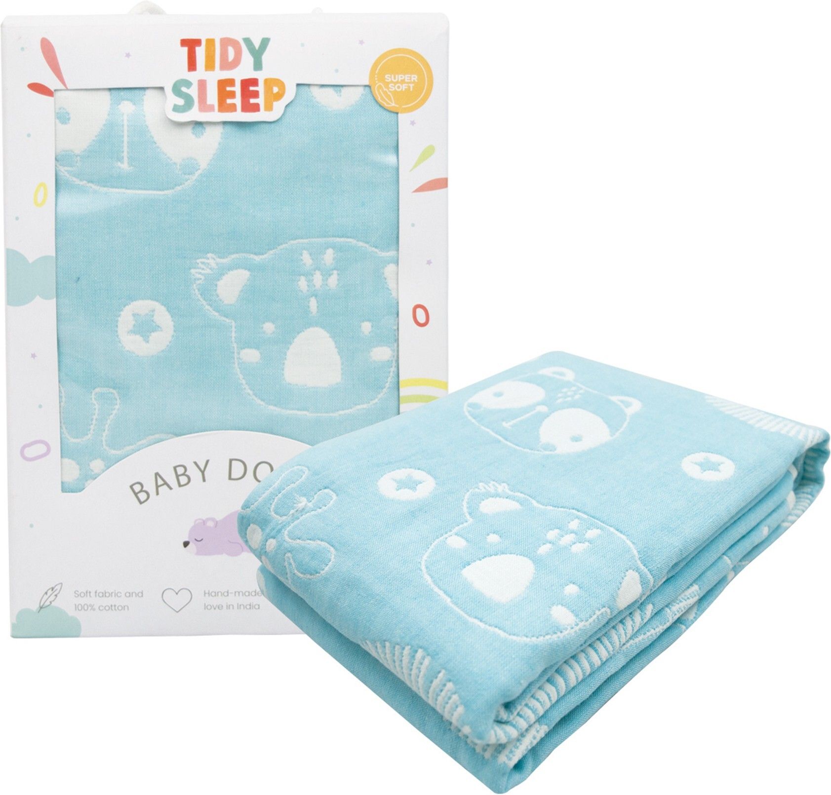 tidy sleep Animal Crib Swaddling Baby Blanket forAC Room-picture-11