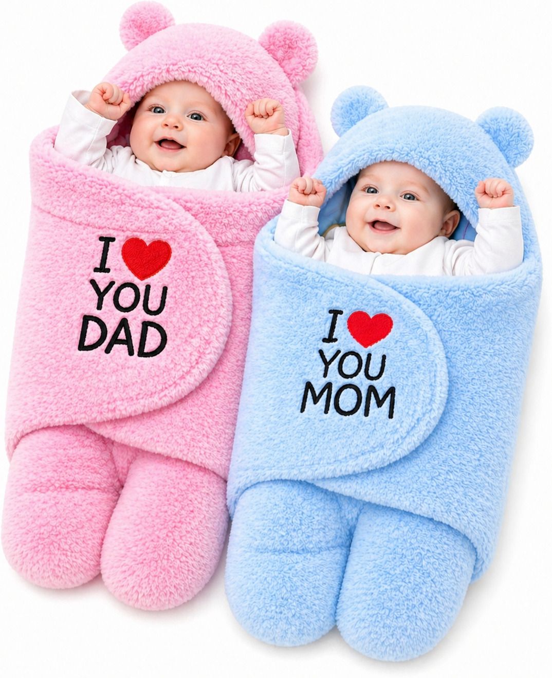 brandonn Embroidered Crib Hooded Baby Blanket for All Season-picture-14