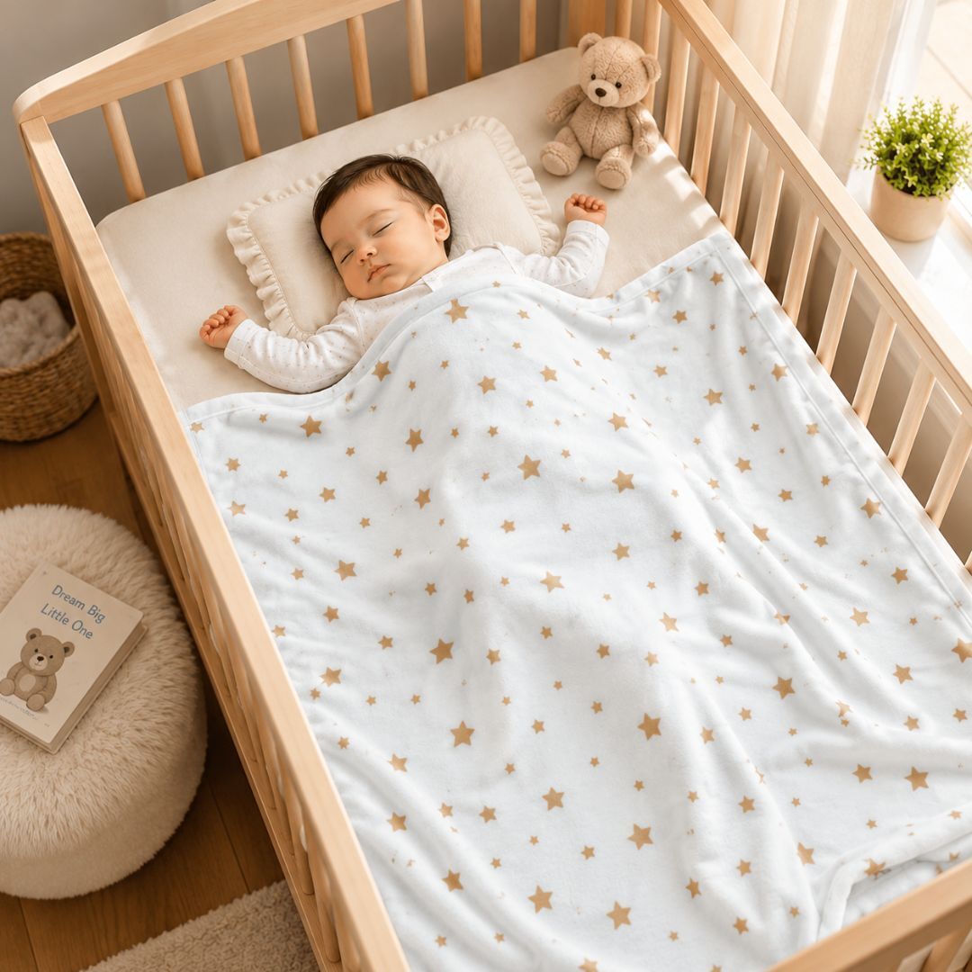 tinitot Printed Crib Mink Blanket for Mild Winter-picture-45