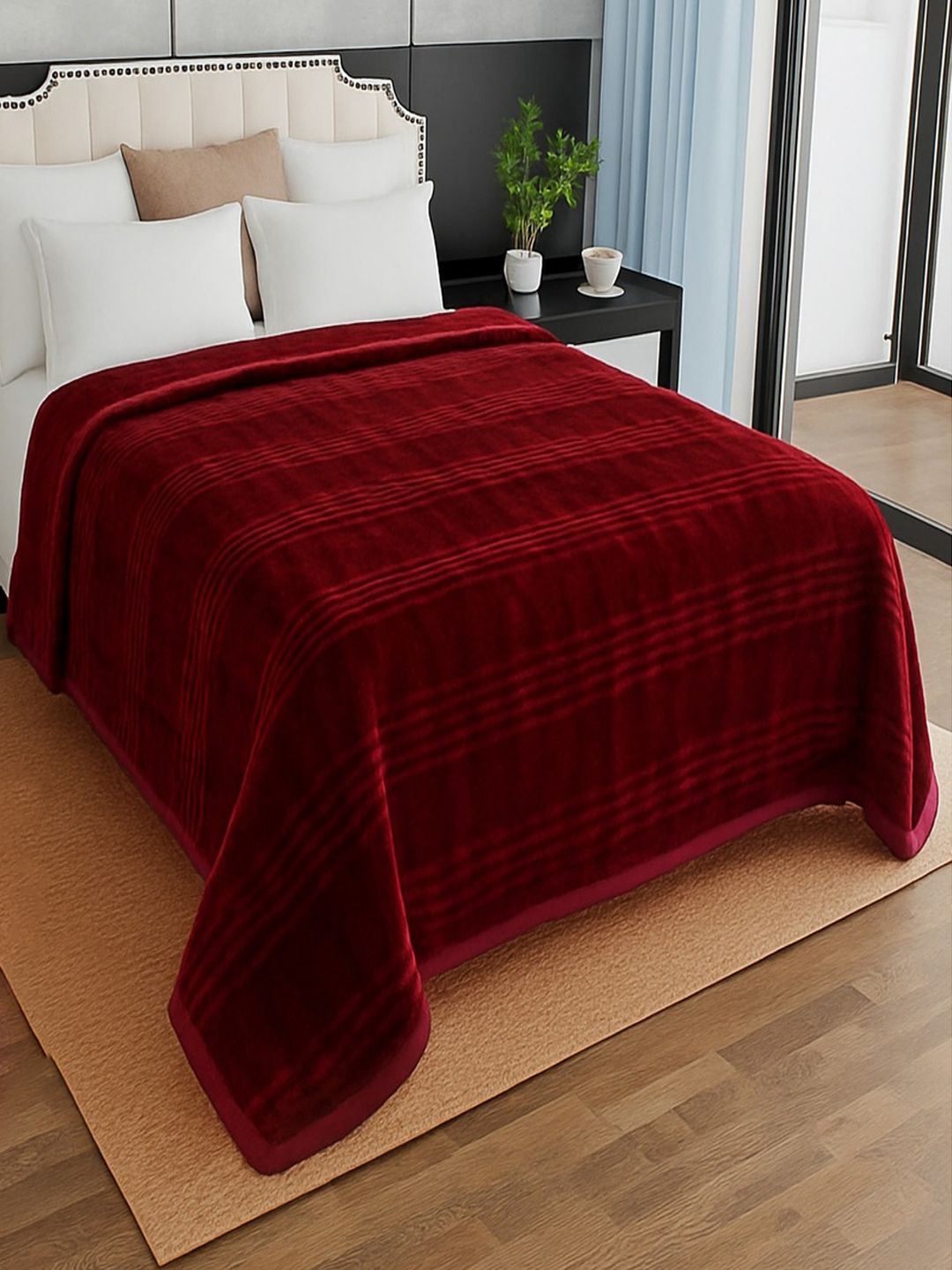signature Checkered Double Mink Blanket for Heavy Winter-picture-14