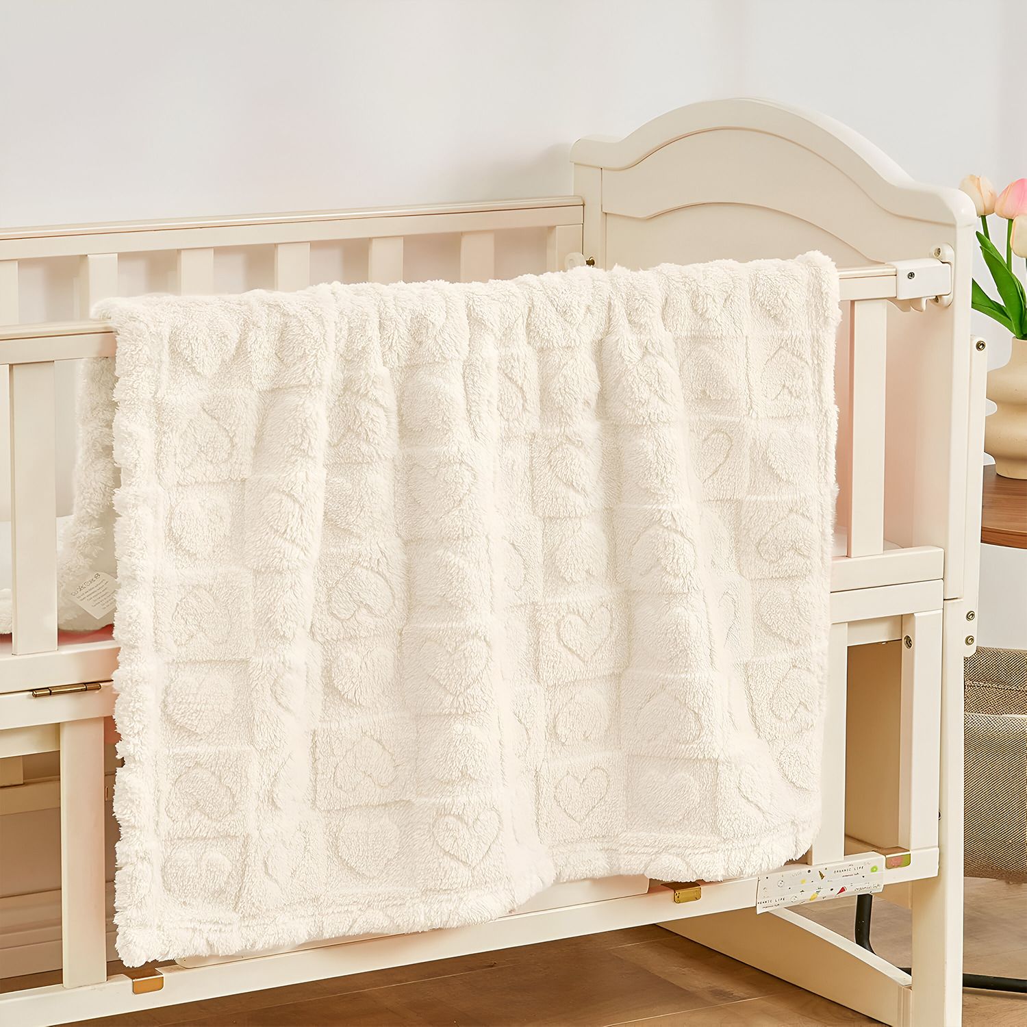 Checkered Single Crib Baby Blanket for AC Room-image-2