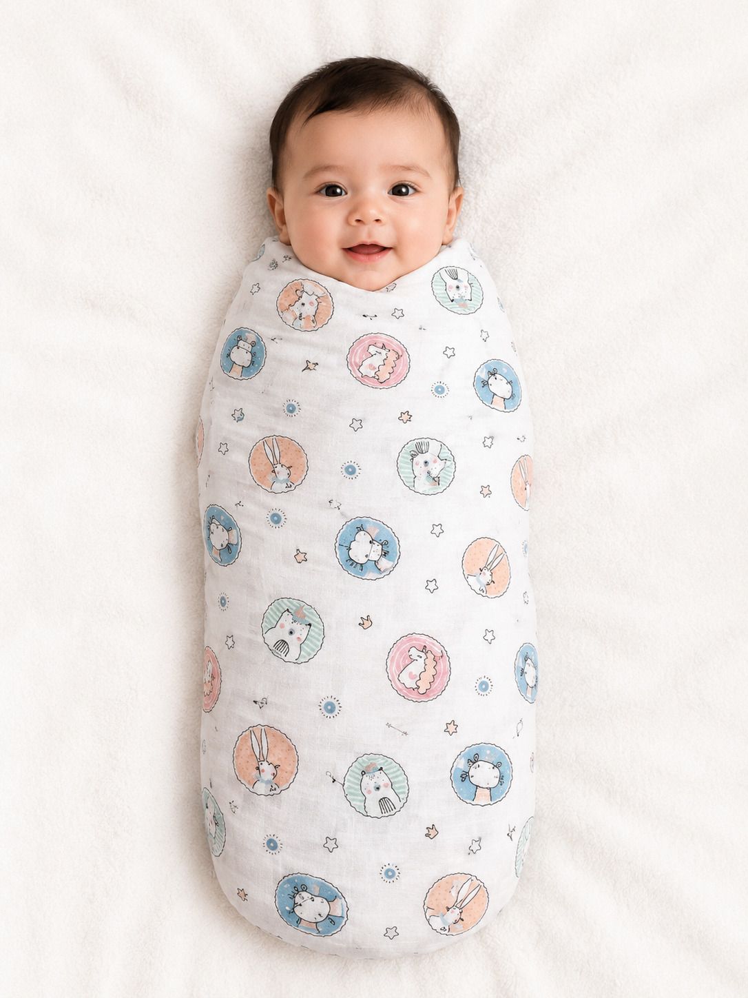 Printed Crib Crib Baby Blanket for All Season-image-33