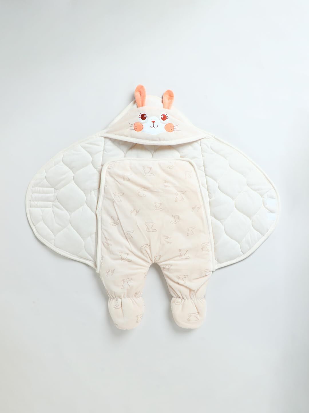 meemee 3-in-1 Baby Wrapper & Carry Nest - | Soft & Breathable | Newborn to 6 Months Sleeping Bag-picture-38