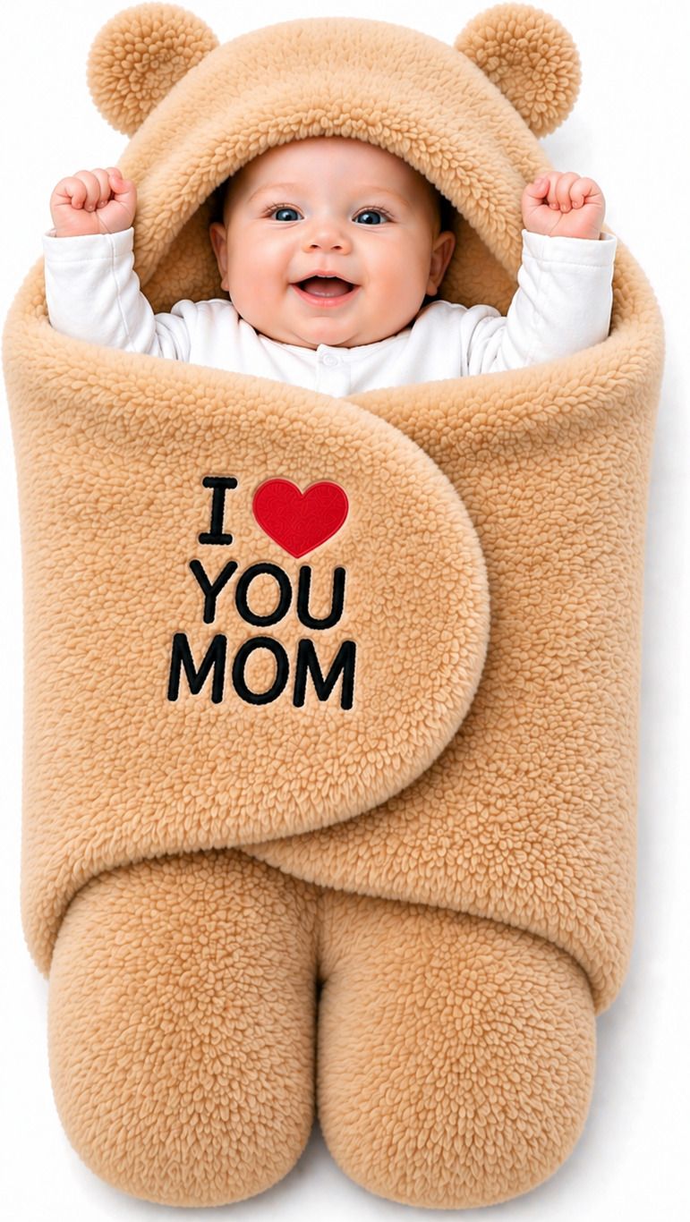 brandonn Embroidered Crib Wearable Blanket for All Season-picture-25