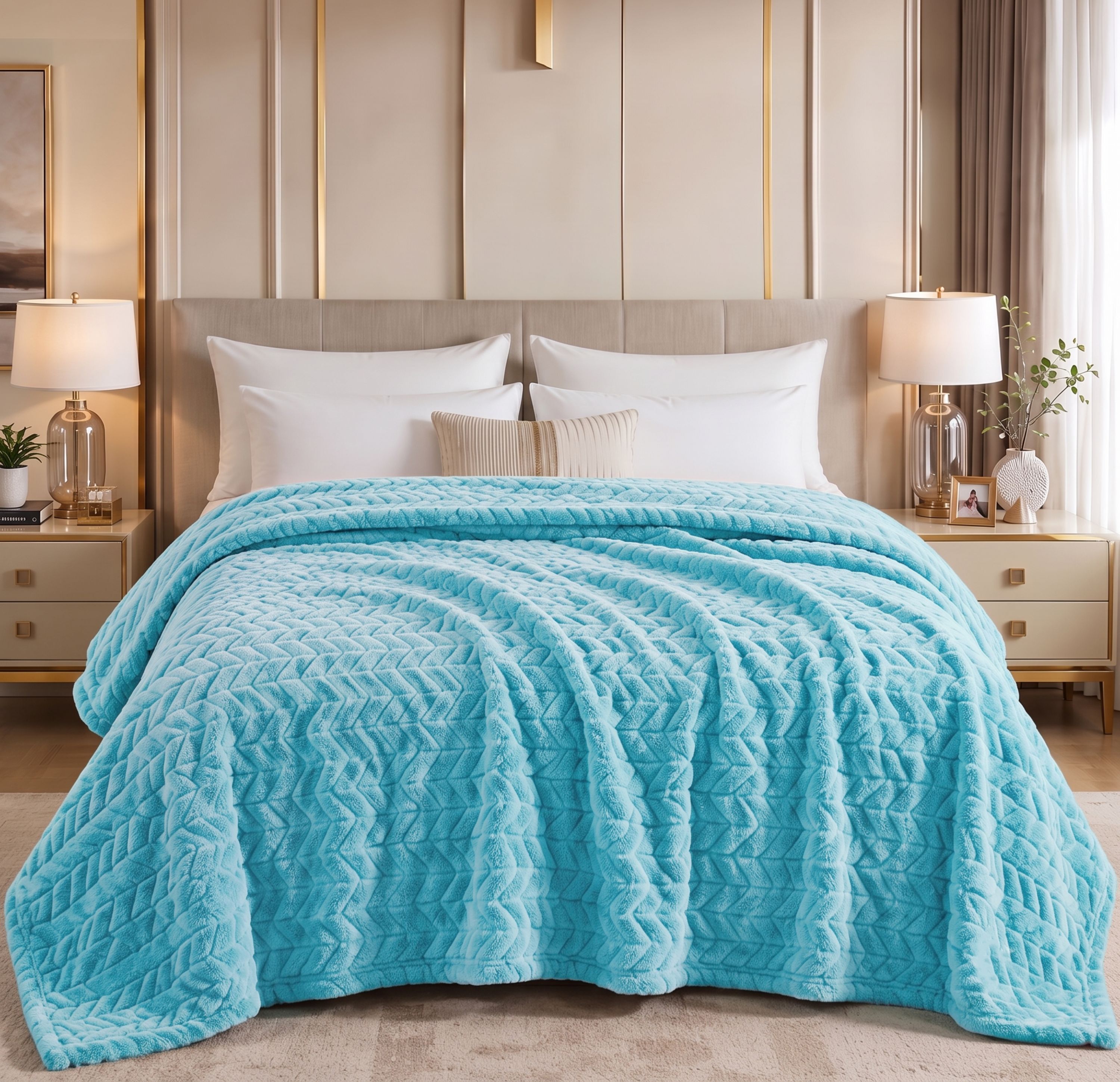Solid Double AC Blanket for All Season-image-39
