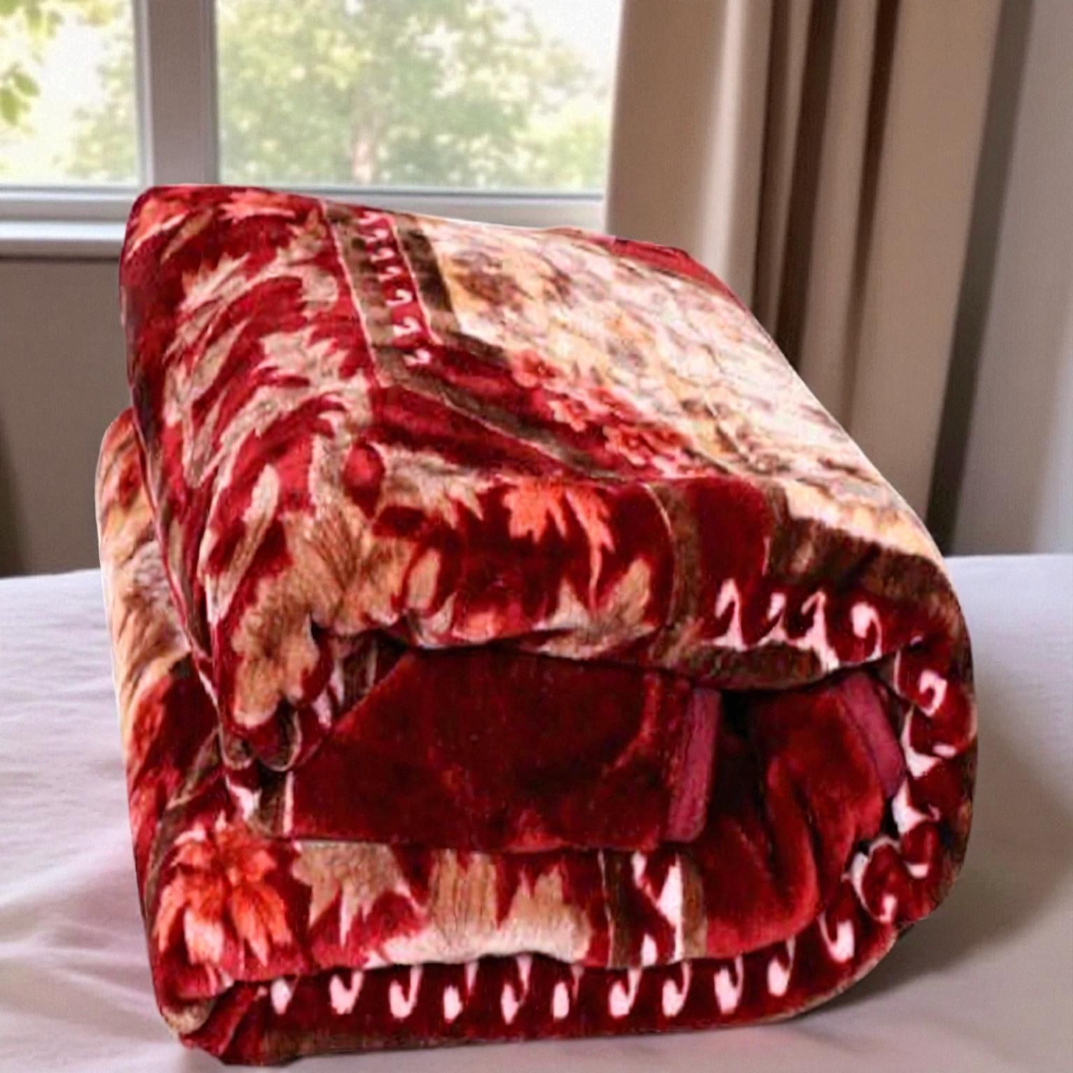 gkm Self Design Double Woollen Blanket for Heavy Winter-picture-27