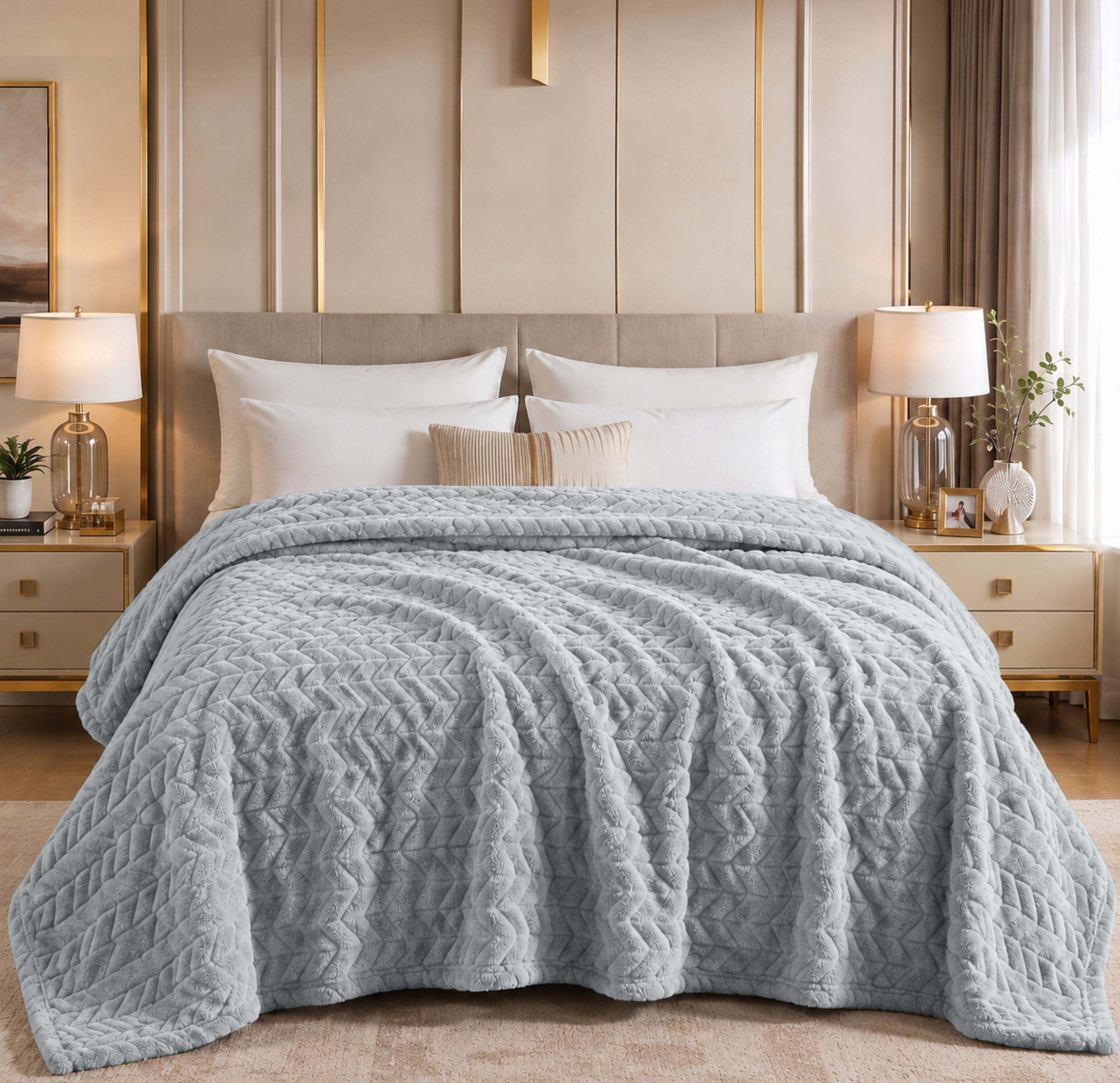sanmarino Solid Double AC Blanket for All Season-picture-43