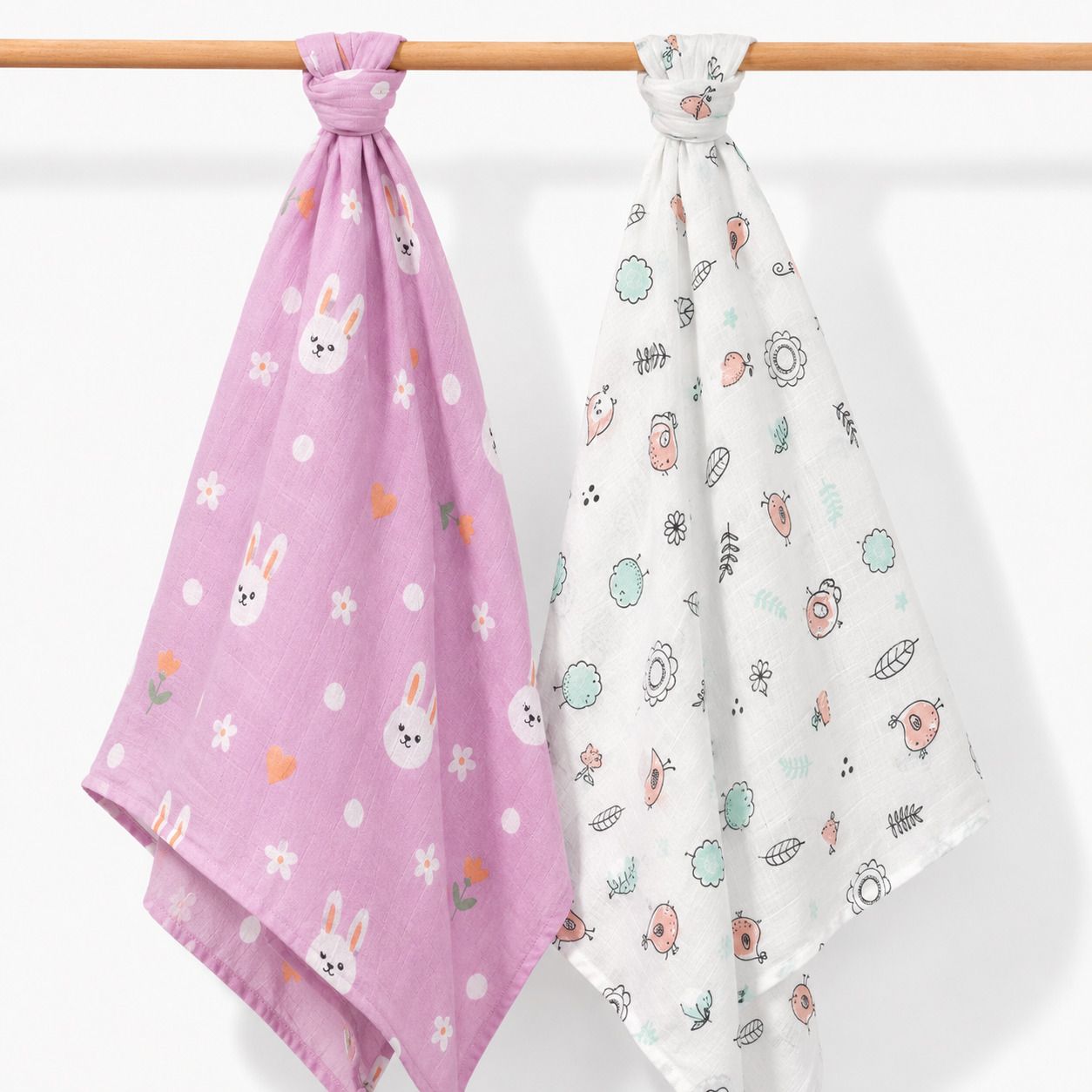 Printed Crib Swaddling Baby Blanket for All Season-image-12