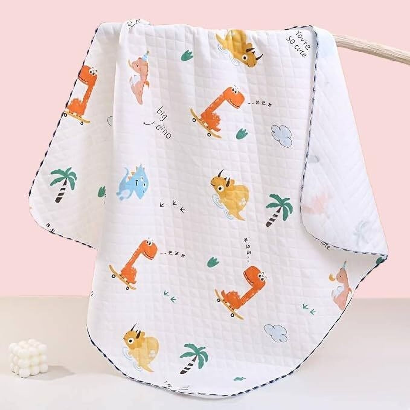 Printed Crib, Single Swaddling Baby Blanket for AC Room-image-48